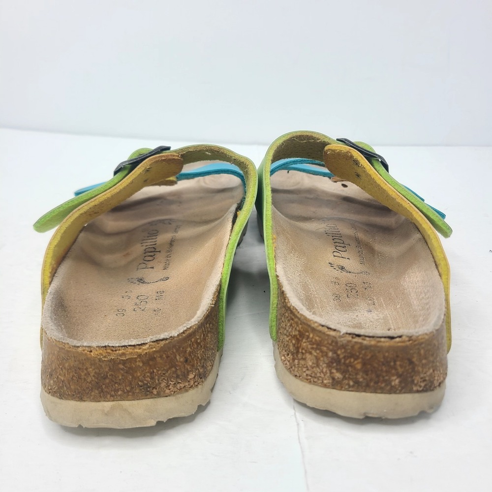 PAPILLIO by Birkenstock Women's Sz 39 7 Florida Sandals 3 Strap Multicolor - Picture 7 of 9